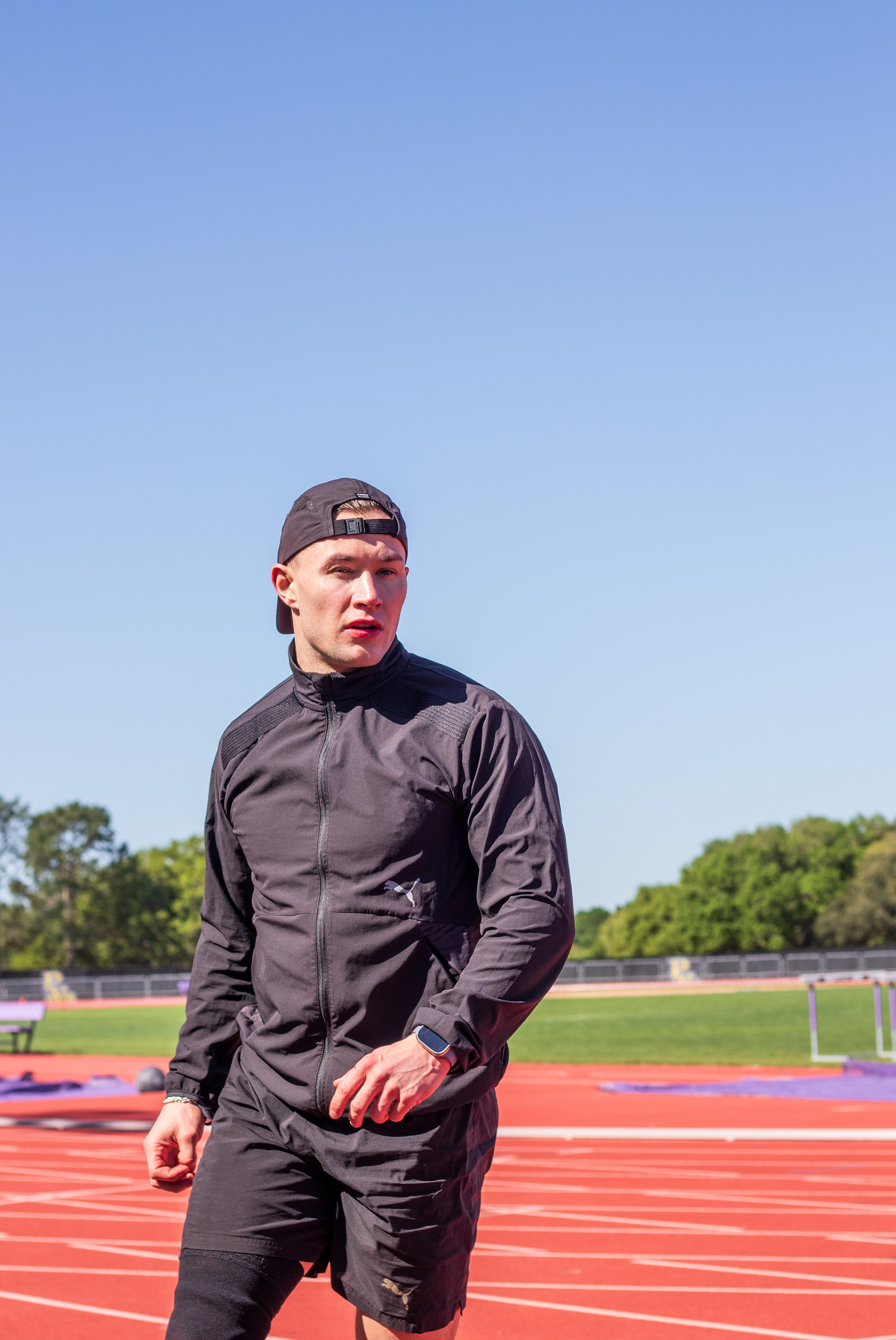 Felix Streng German Paralympic sprinter at Texas training camp